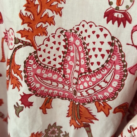 Roller Rabbit Amanda Robe in Orange motif EUC - Picture 9 of 10